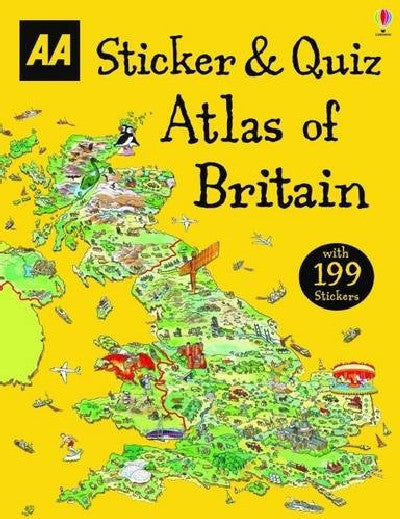 Clawr llyfr / Book cover: Sticker & Quiz Atlas of Britain