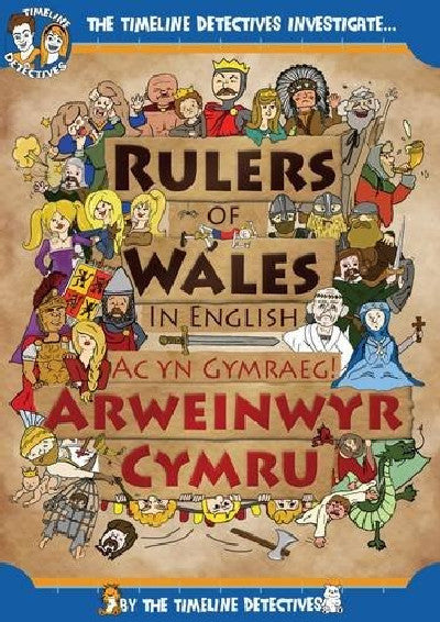 Clawr llyfr / Book cover: Rulers of Wales in English / Arweinwyr Cymru