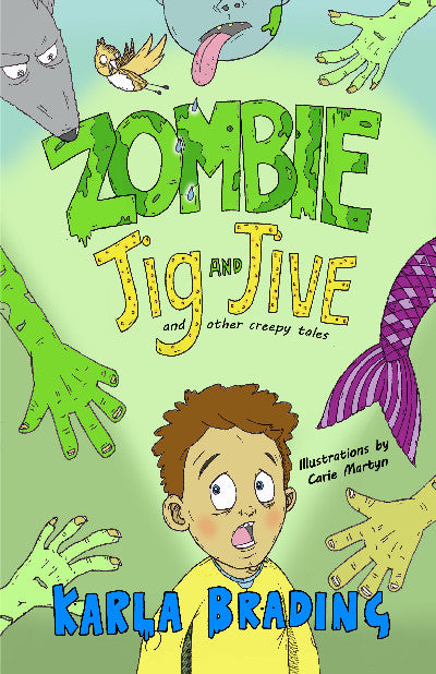 Clawr llyfr / Book cover: Zombie Jig and Jive and Other Creepy Tales