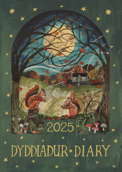 Clawr llyfr / Book cover: Dyddiadur Driftwood 2025 Diary