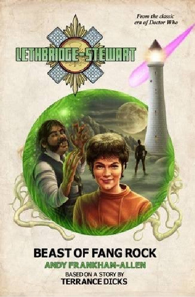 Clawr llyfr / Book cover: Lethbridge-Stewart: Beast of Fang Rock