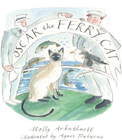 Clawr llyfr / Book cover: Oscar the Ferry Cat