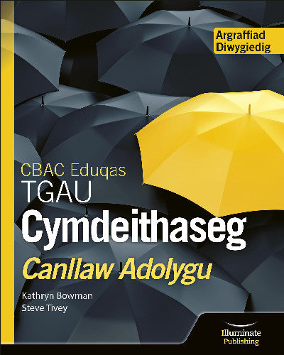 Clawr llyfr / Book cover: CBAC Eduqas TGAU Cymdeithaseg: Canllaw Adolygu - Argraffiad Diwygiedig