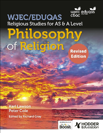 Clawr llyfr / Book cover: WJEC/Eduqas Religious Studies for A Level & AS - Philosophy of Religion (Revised Edition)