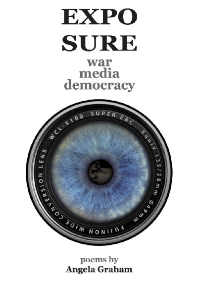 Clawr llyfr / Book cover: EXPOSURE: war media democracy — war media democracy