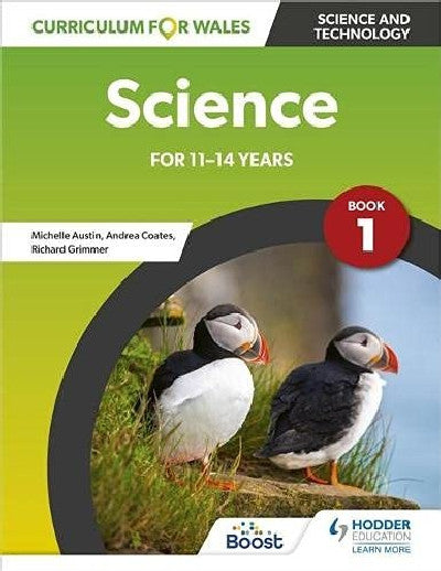 Clawr llyfr / Book cover: Curriculum for Wales: Science for 11-14 Years - Pupil Book 1
