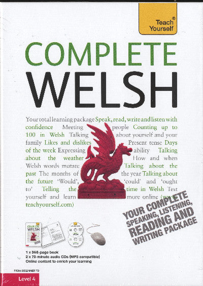 Clawr llyfr / Book cover: Teach Yourself: Complete Welsh (Book and 2 Audio CD)