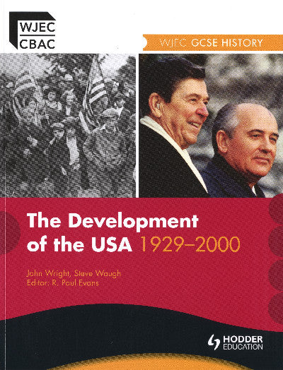 Clawr llyfr / Book cover: Development of the USA 1923-2000, The