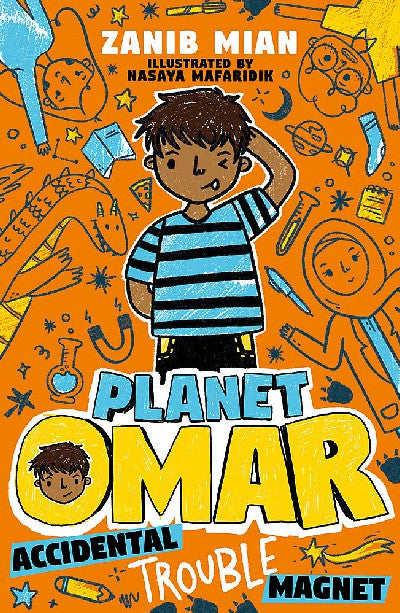 Clawr llyfr / Book cover: Accidental Trouble Magnet: Planet Omar