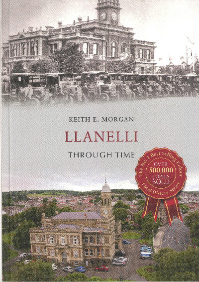 Clawr llyfr / Book cover: Llanelli Through Time