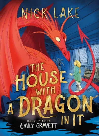 Clawr llyfr / Book cover: The House with a Dragon in It
