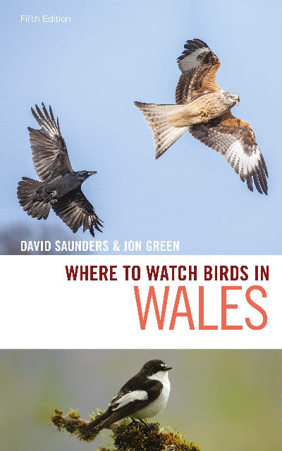 Clawr llyfr / Book cover: Where to Watch Birds in Wales