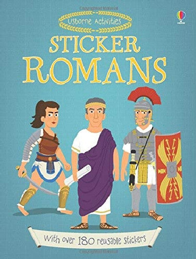 Clawr llyfr / Book cover: Usborne Activities: Sticker Romans