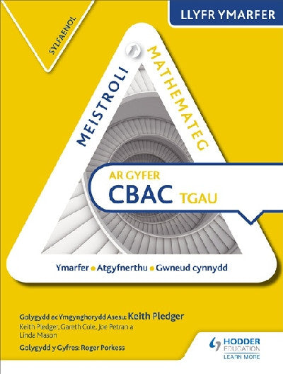 Clawr llyfr / Book cover: Meistroli Mathemateg CBAC TGAU Llyfr Ymarfer: Sylfaenol