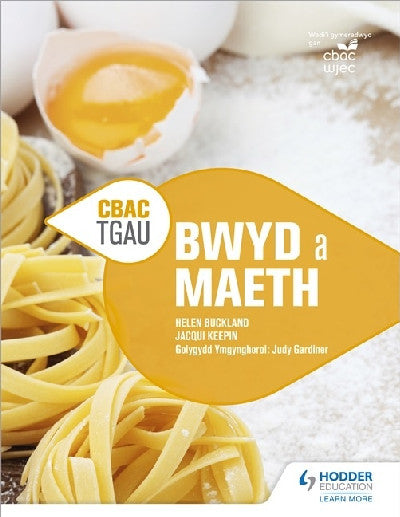 Clawr llyfr / Book cover: CBAC TGAU Bwyd a Maeth
