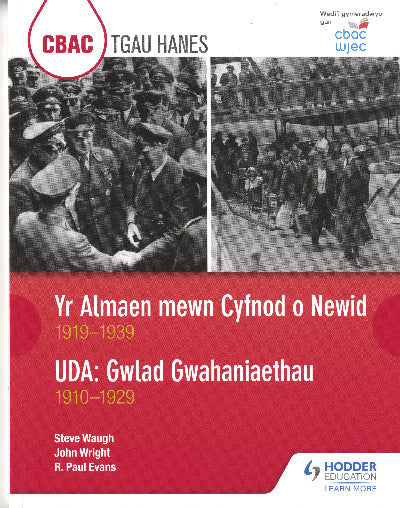Clawr llyfr / Book cover: CBAC TGAU Hanes: Yr Almaen mewn Cyfnod o Newid 1919-1939/UDA: Gwlad Gwahaniaethau 1910-1929