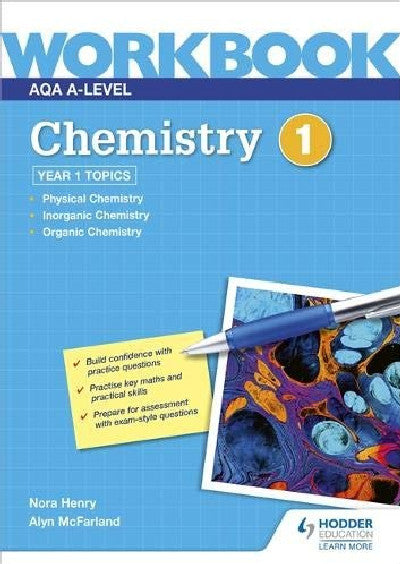 Clawr llyfr / Book cover: AQA A-Level Chemistry Workbook 1
