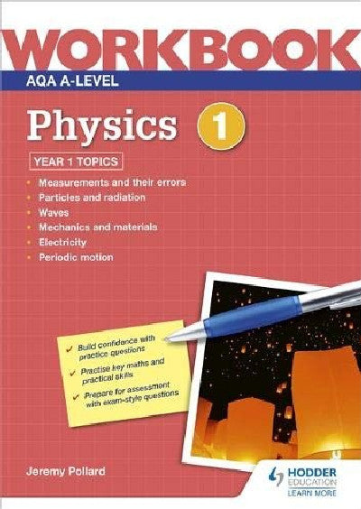 Clawr llyfr / Book cover: AQA A-Level Physics Workbook 1