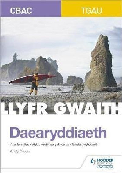 Clawr llyfr / Book cover: CBAC TGAU Daearyddiaeth: Llyfr Gwaith
