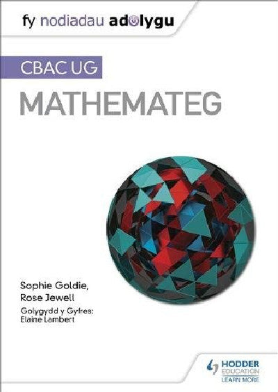 Clawr llyfr / Book cover: Fy Nodiadau Adolygu: CBAC UG Mathemateg