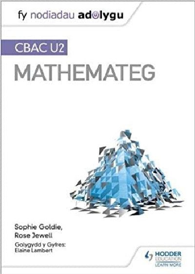Clawr llyfr / Book cover: Fy Nodiadau Adolygu: CBAC U2 Mathemateg