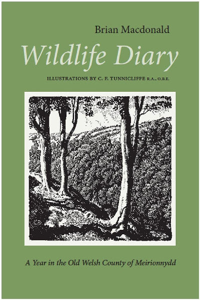 Clawr llyfr / Book cover: Wildlife Diary - A Year in the Old Welsh County of Meirionnydd