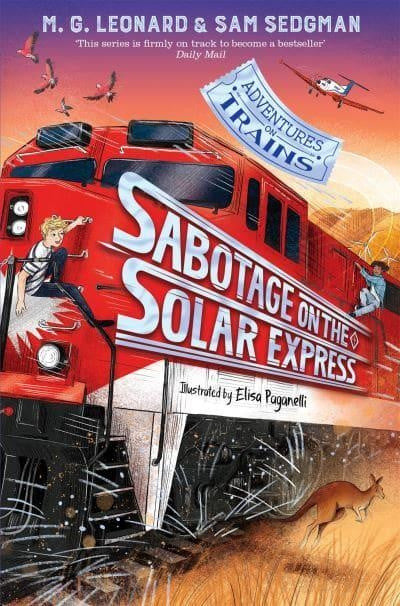 Clawr llyfr / Book cover: Sabotage on the Solar Express