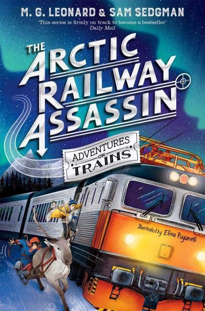 Clawr llyfr / Book cover: The Arctic Railway Assassin