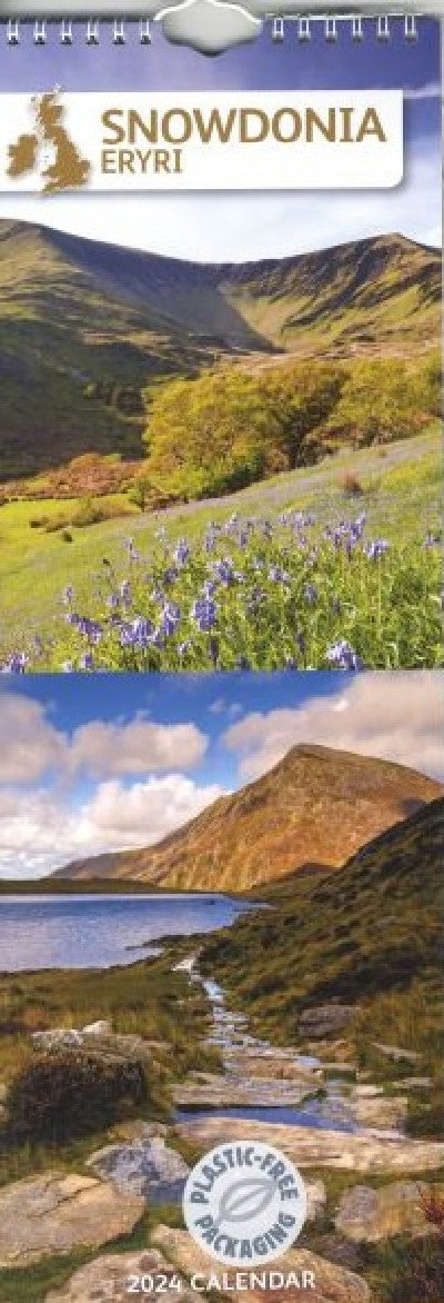 Calendr / Calendar: Snowdonia Eryri Slim 2024 Calendar