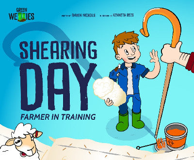 Clawr llyfr / Book cover: Farmer in Training: Shearing Day
