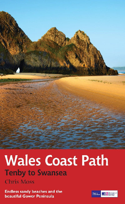 Clawr llyfr / Book cover: Wales Coast Path: Tenby to Swansea