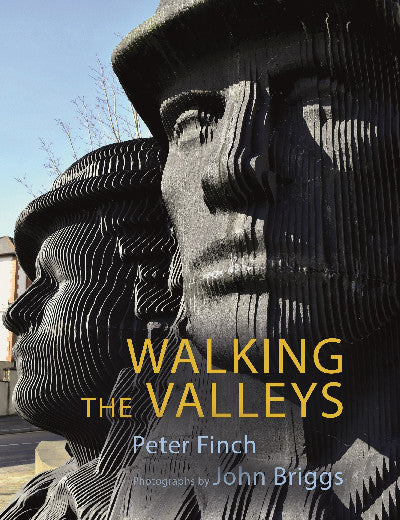 Clawr llyfr / Book cover: Walking the Valleys