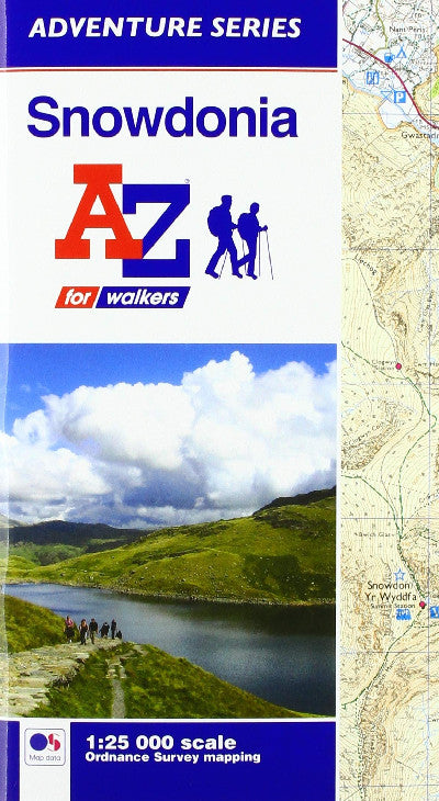 Clawr llyfr / Book cover: Snowdonia A-Z Adventure Atlas