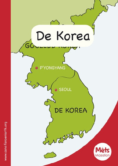 Clawr llyfr / Book cover: Mêts Maesllan: De Korea
