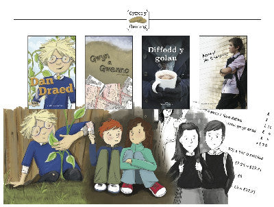 Clawr llyfr / Book cover: Cyfres y Geiniog - Pecyn Cyflawn