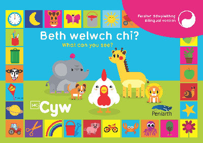 Clawr llyfr / Book cover: Beth Welwch Chi? What Can You See? Cyw