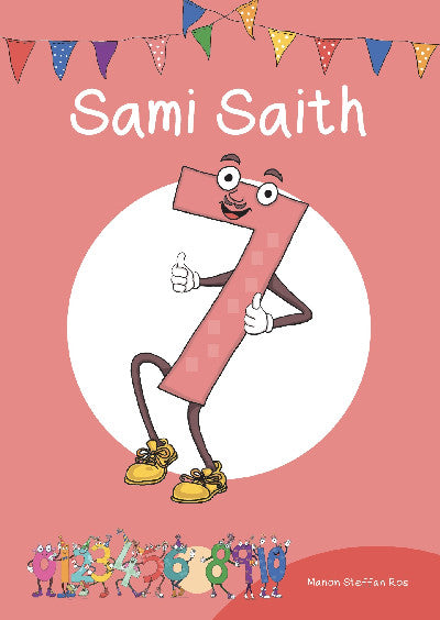 Clawr llyfr / Book cover: Cyfres Cymeriadau Difyr: Stryd y Rhifau - Sami Saith