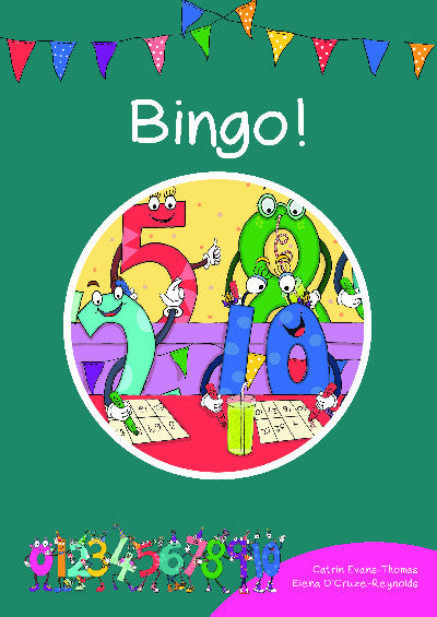 Clawr llyfr / Book cover: Cyfres Cymeriadau Difyr: Stryd y Rhifau - Bingo!