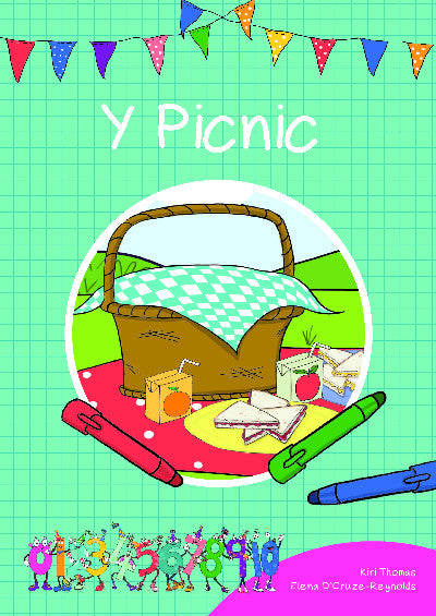 Clawr llyfr / Book cover: Cyfres Cymeriadau Difyr: Stryd y Rhifau - Picnic, Y