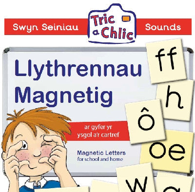 Clawr llyfr / Book cover: Swyn Seiniau Tric a Chlic