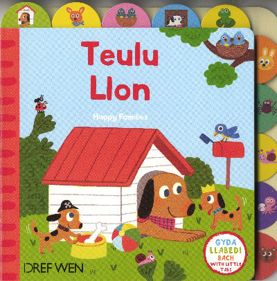 Clawr llyfr / Book cover: Teulu Llon/Happy Families — Happy Families