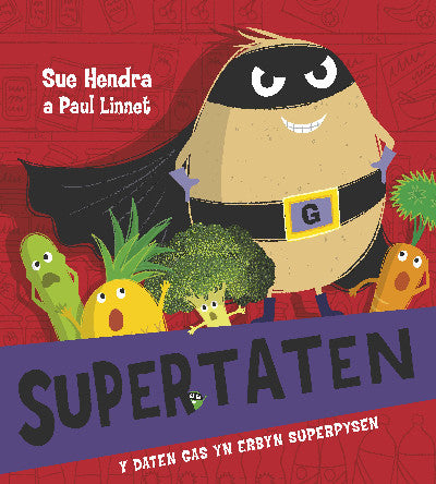 Clawr llyfr / Book cover: Supertaten - Y Daten Gas yn Erbyn Superpysen