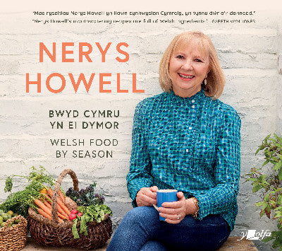 Clawr llyfr / Book cover: Bwyd Cymru yn ei Dymor / Welsh Food by Season