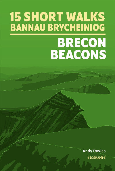 Clawr llyfr / Book cover: 15 Short Walks in Bannau Brycheiniog - Brecon Beacons