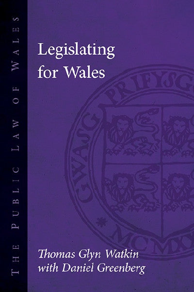 Clawr llyfr / Book cover: The Public Law of Wales: Legislating for Wales