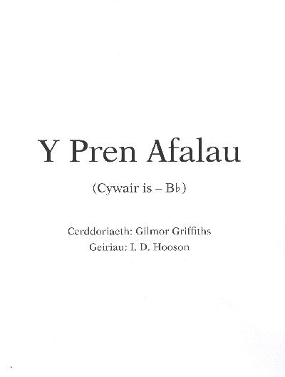 Clawr llyfr / Book cover: Y Pren Afalau (Cywair is Bb)