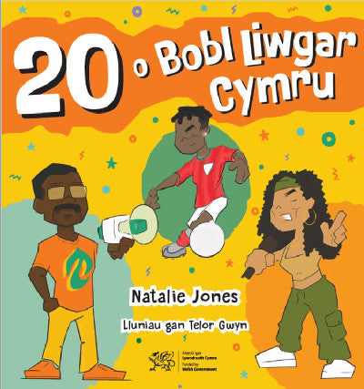 Clawr llyfr / Book cover: 20 o Bobl Liwgar Cymru