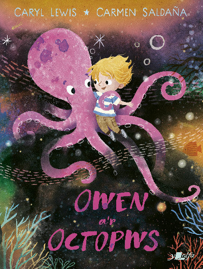 Clawr llyfr / Book cover: Owen a'r Octopws