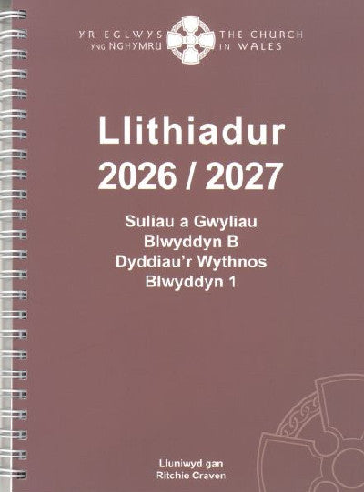 Clawr llyfr / Book cover: Llithiadur yr Eglwys yng Nghymru 2026 - 2027