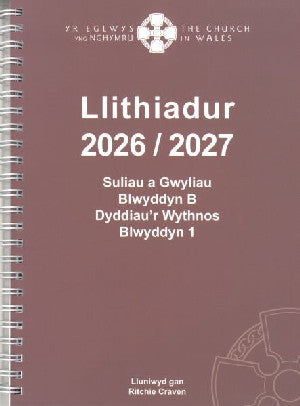 Clawr y llyfr: Llithiadur yr Eglwys yng Nghymru 2026 - 2027 / Book cover: Llithiadur yr Eglwys yng Nghymru 2026 - 2027